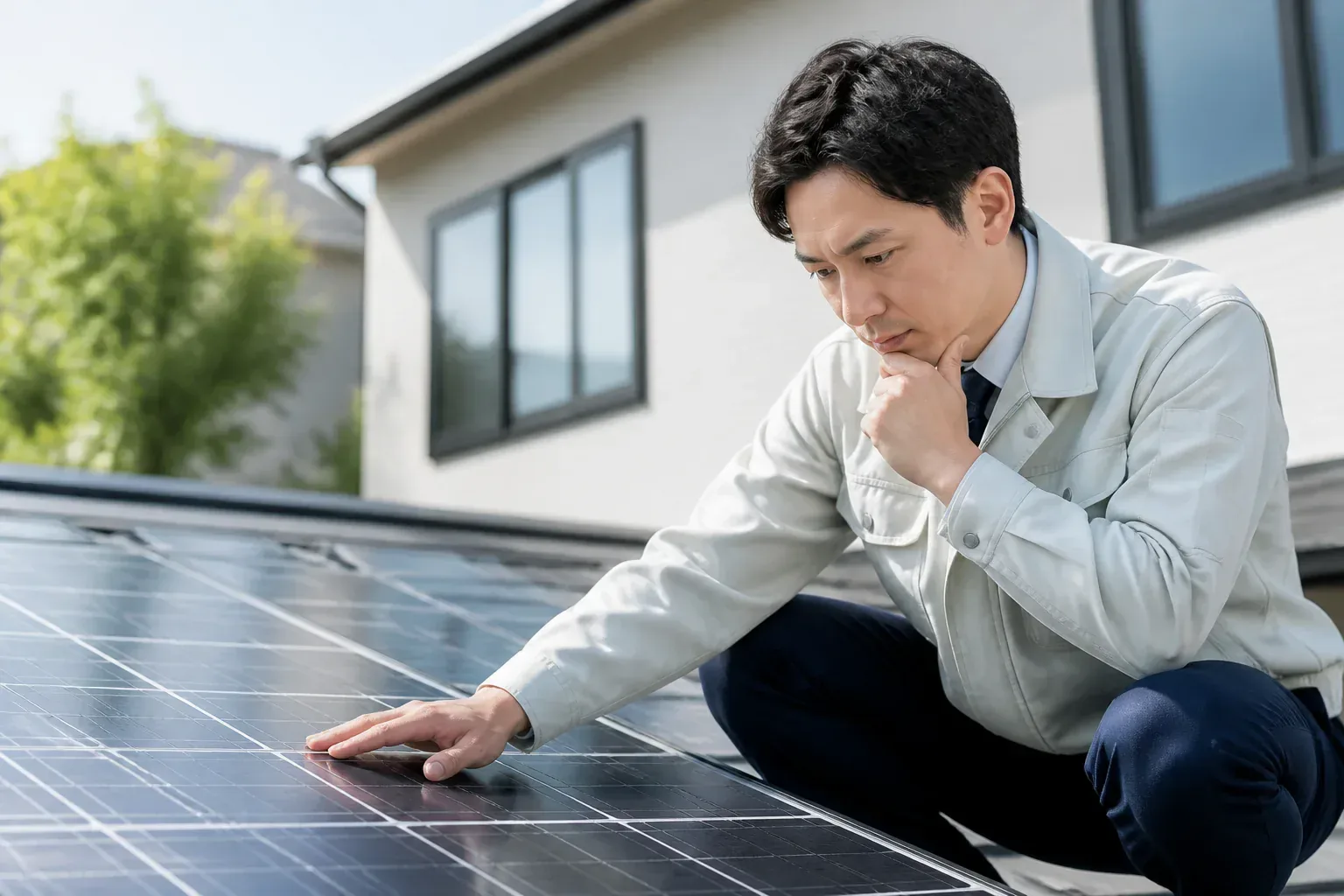 太陽光パネルのある住宅のイメージ