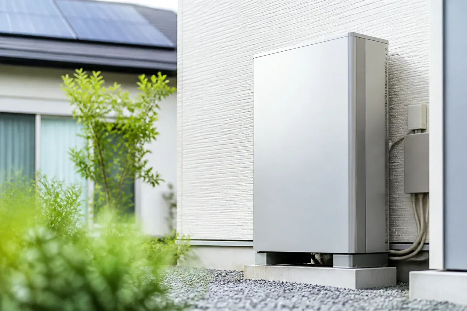 家庭用蓄電池のある住宅のイメージ