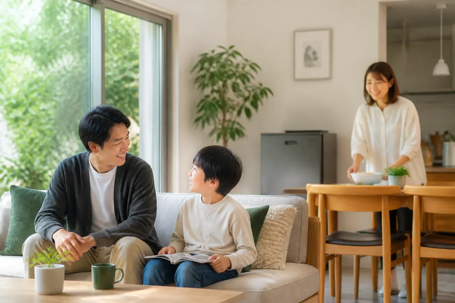 住宅に設置された家庭用蓄電池のイメージ
